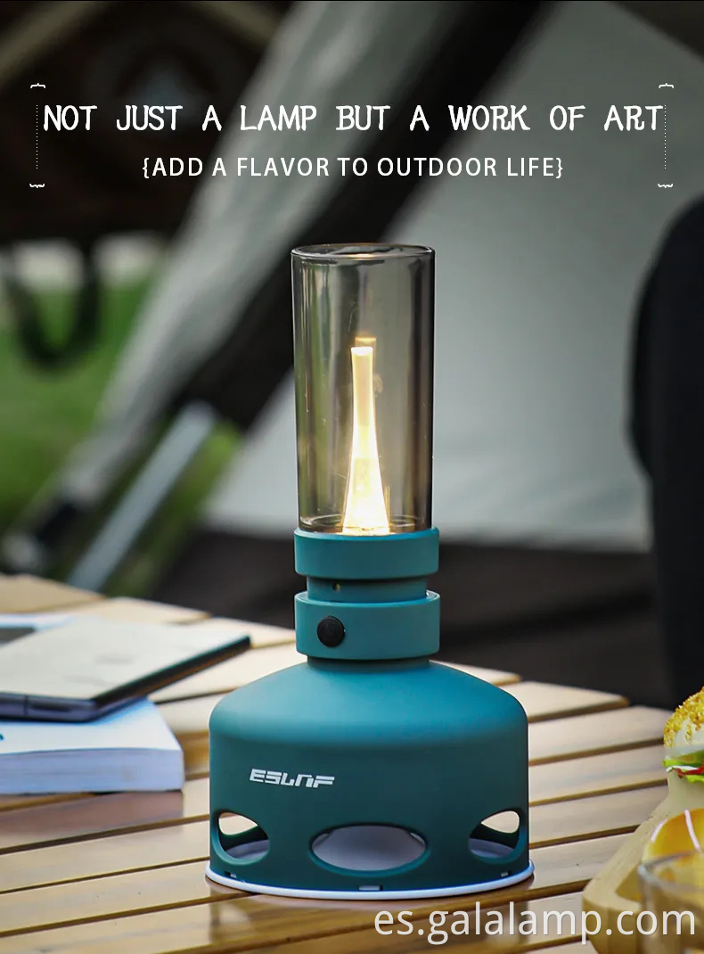 Lámpara de queroseno LED sin llama recargable de USB moderna para decoración interior